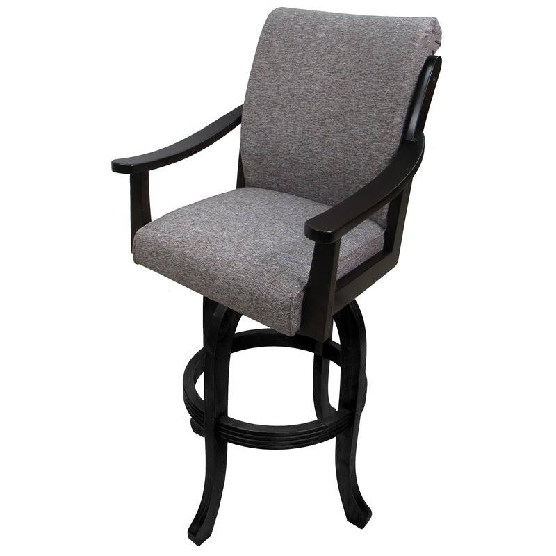 Swivel Solid Wood Bar Stool in Mojave Gray K825