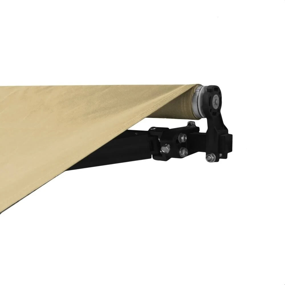 Ivory Motorized Retractable Patio Awning 10 x 8 Feet C7561