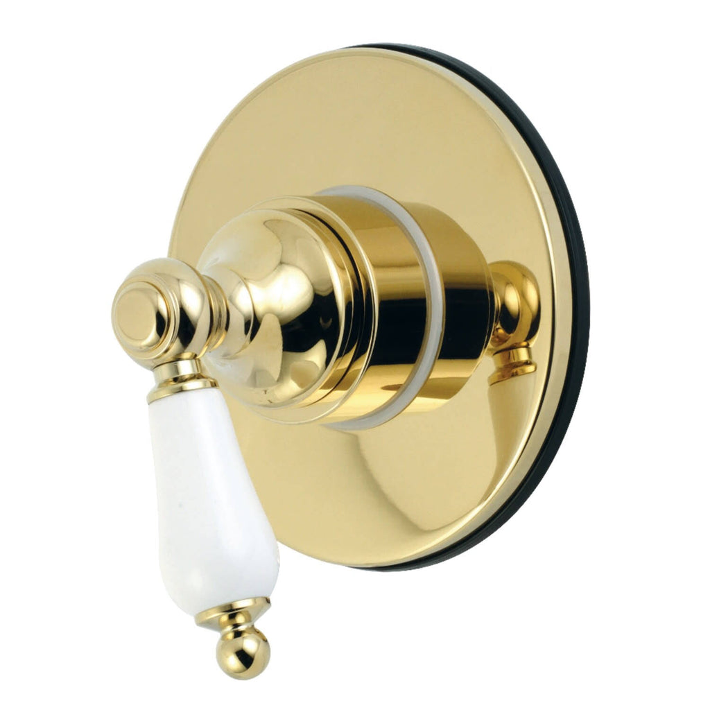 Polished Brass Three-Way Diverter Valve with Trim Kit J435356