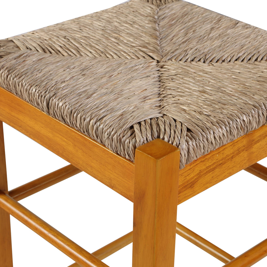Square Counter Stool Cappuccino G37348