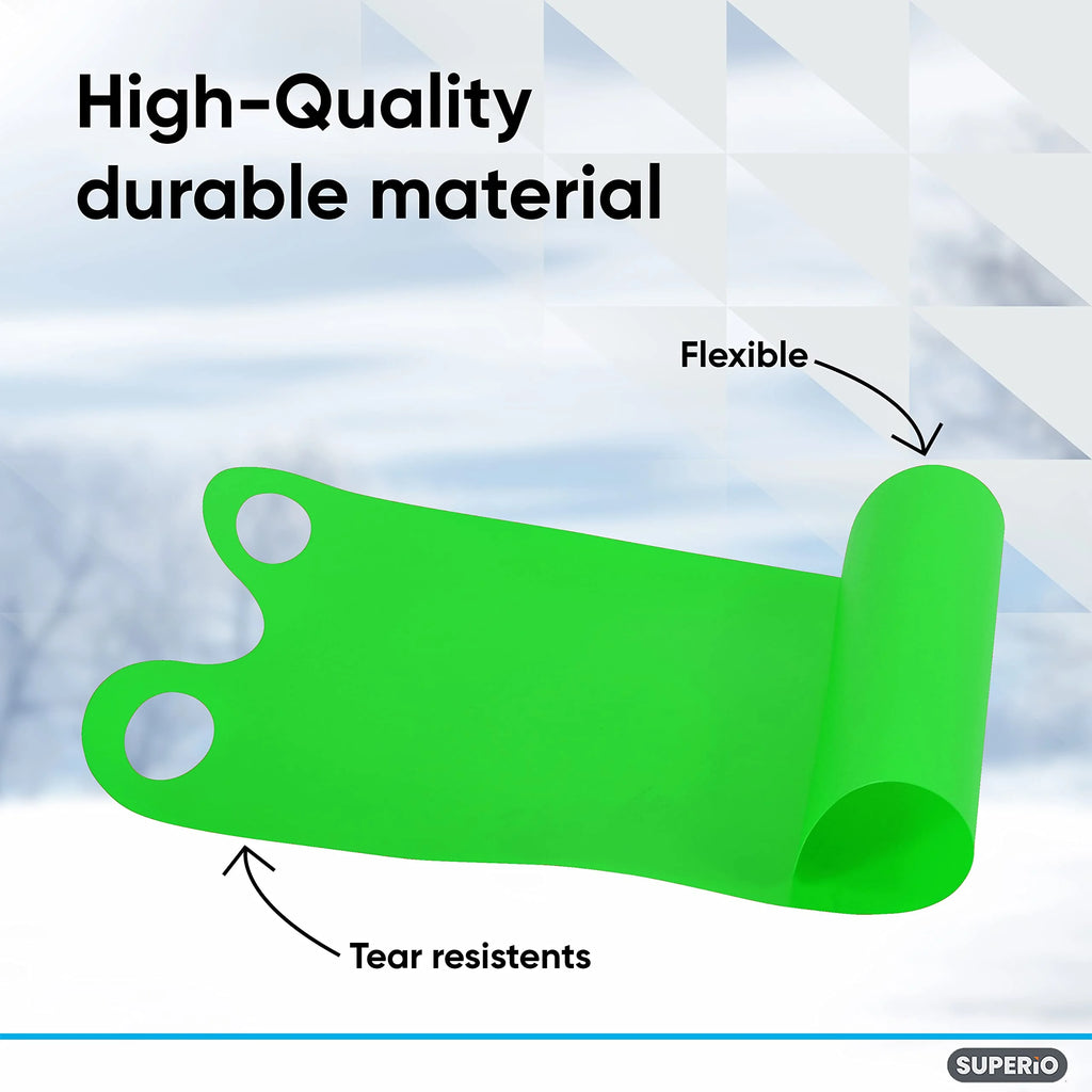 3 Pack Green Kids Snow Sled C368