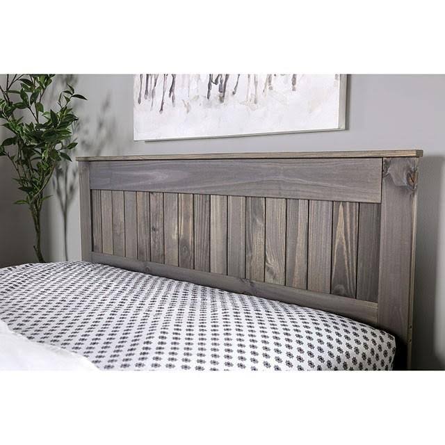Weathered Gray Twin Bed X597