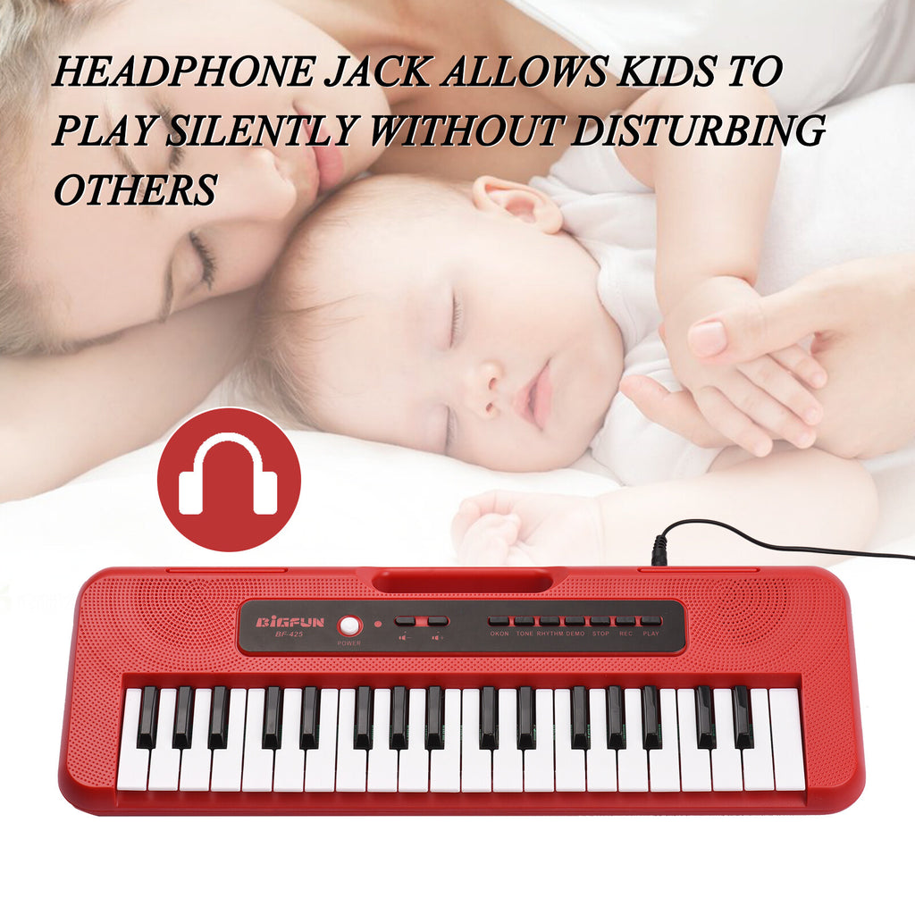 37 Key Children Electronic Piano with Mini Microphone E678353