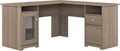 Heather Gray L Shaped Computer Desk T42305