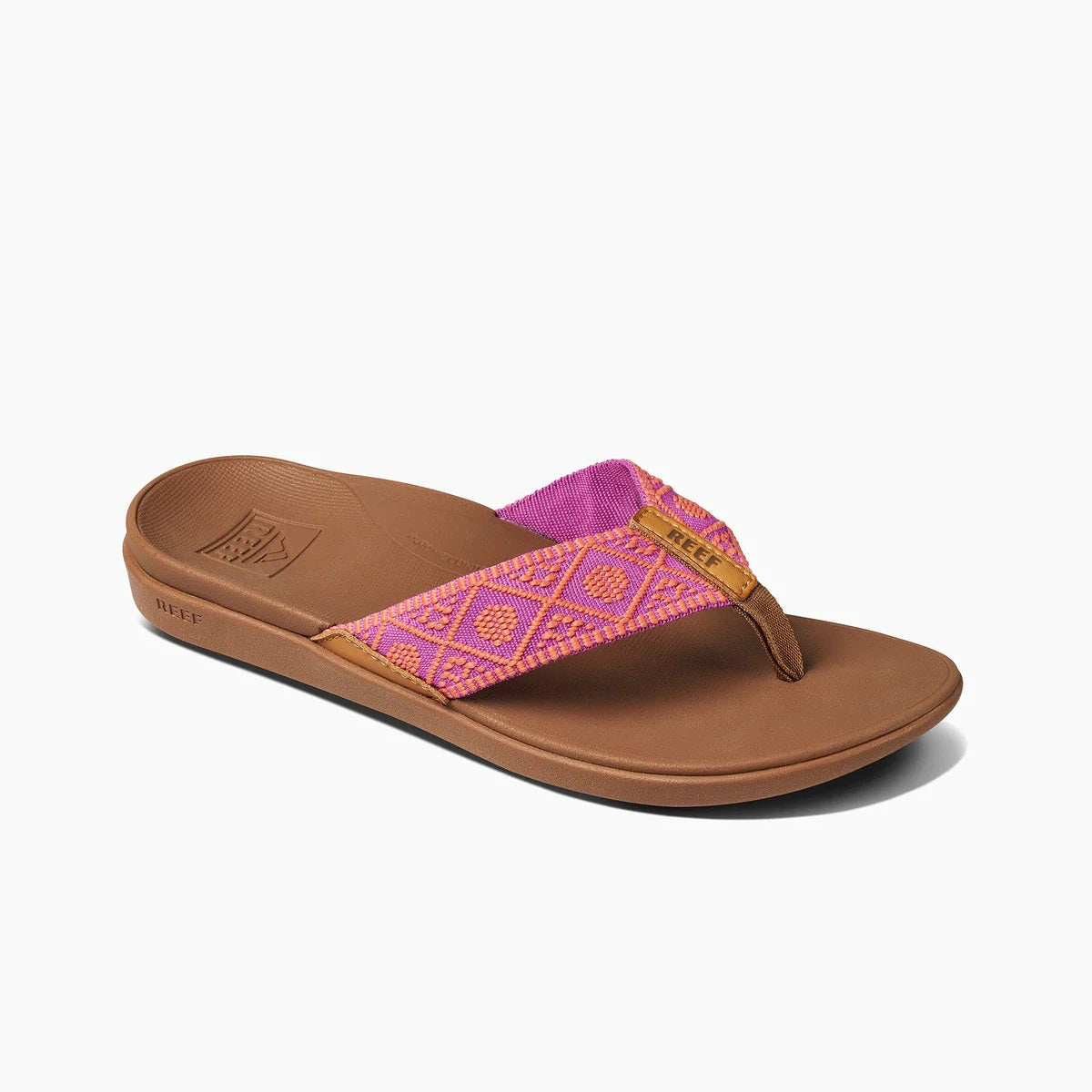 Fuchsia coral Woven Sandals C599