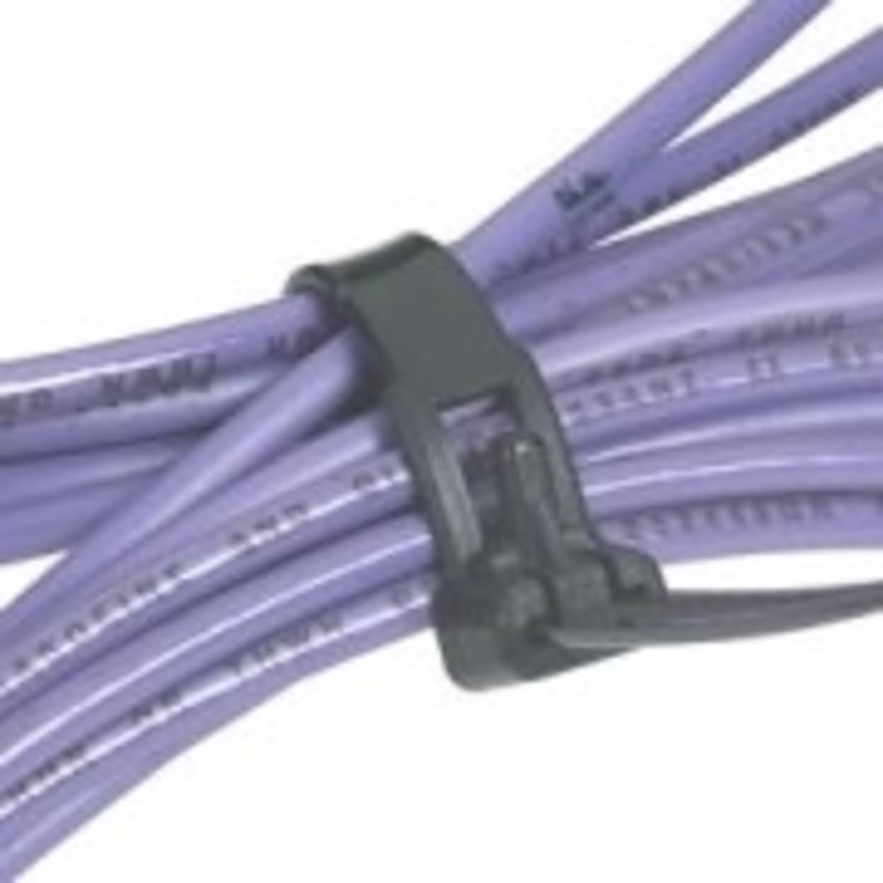 Black Releasable Cable Ties N217
