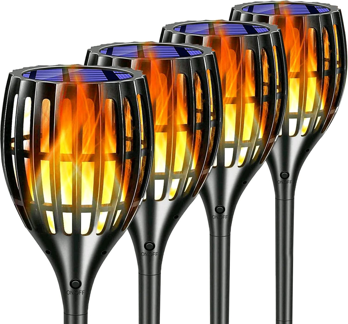 Solar Torch Lights with Flickering Flames N1491