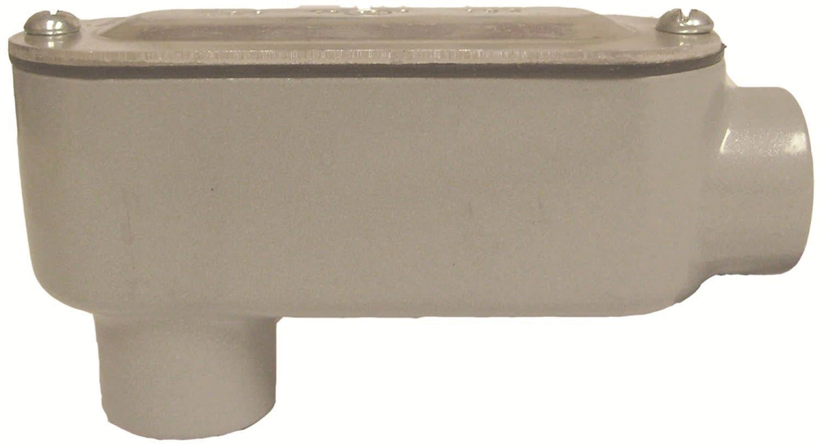 2-1/2in Aluminum Die Cast Threaded Conduit Body with Flat Cover & Gasket B949