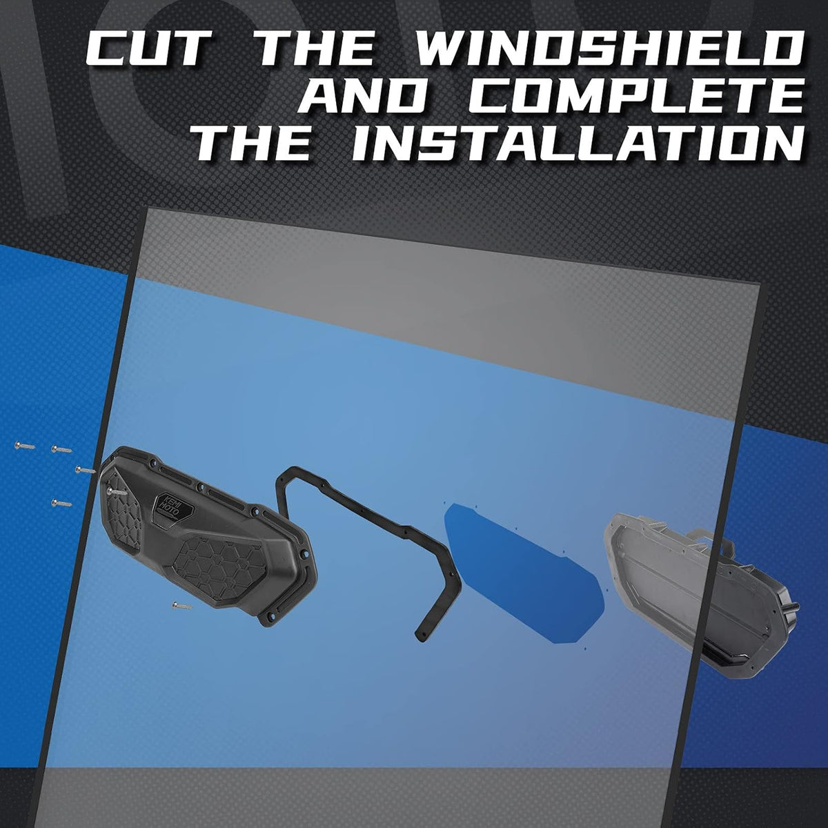 UTV Windshield Vent Kit for Polycarbonate Windshield (2 PCS) H86076