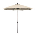 Antique Beige 9-Foot Crank-tilt Ribbed Market Umbrella G30376