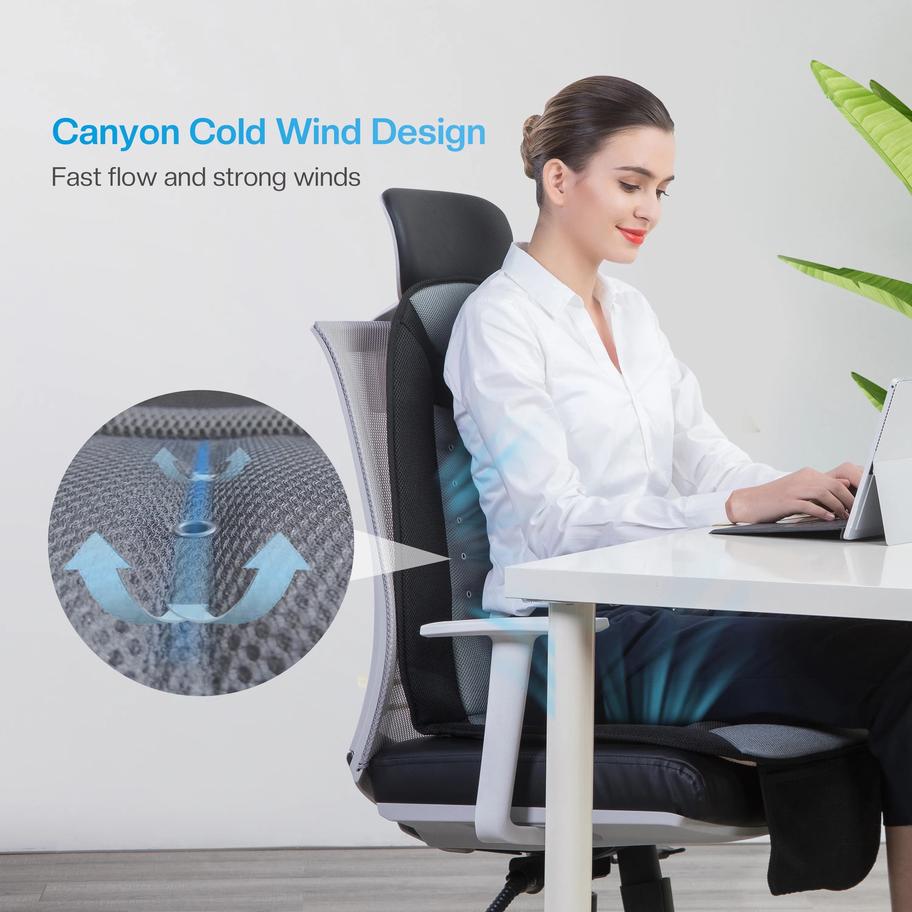 Car Seat Cushion with Back Massage O4319