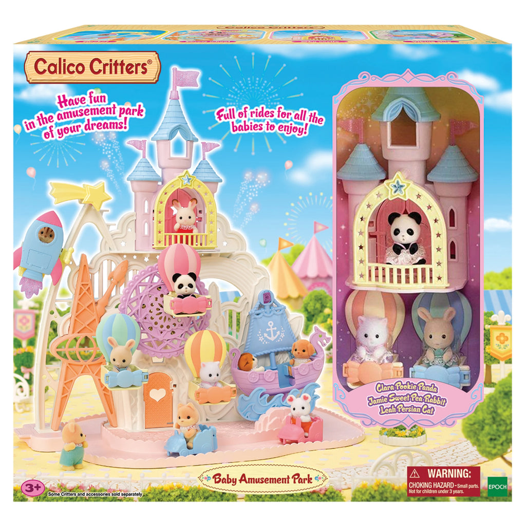 Baby Amusement Park Dollhouse Playset with 3 Doll Figures T45585