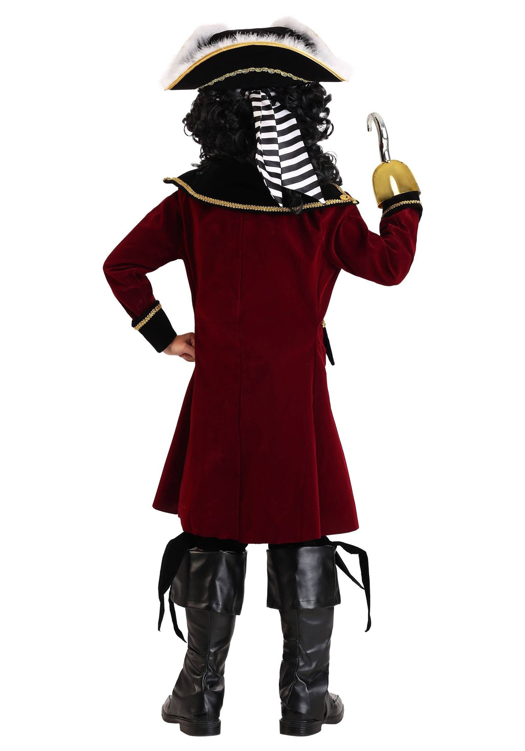 Red Boys Captain Hook Costume H4397