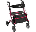 Red Foldable Lightweight Rollator H6492