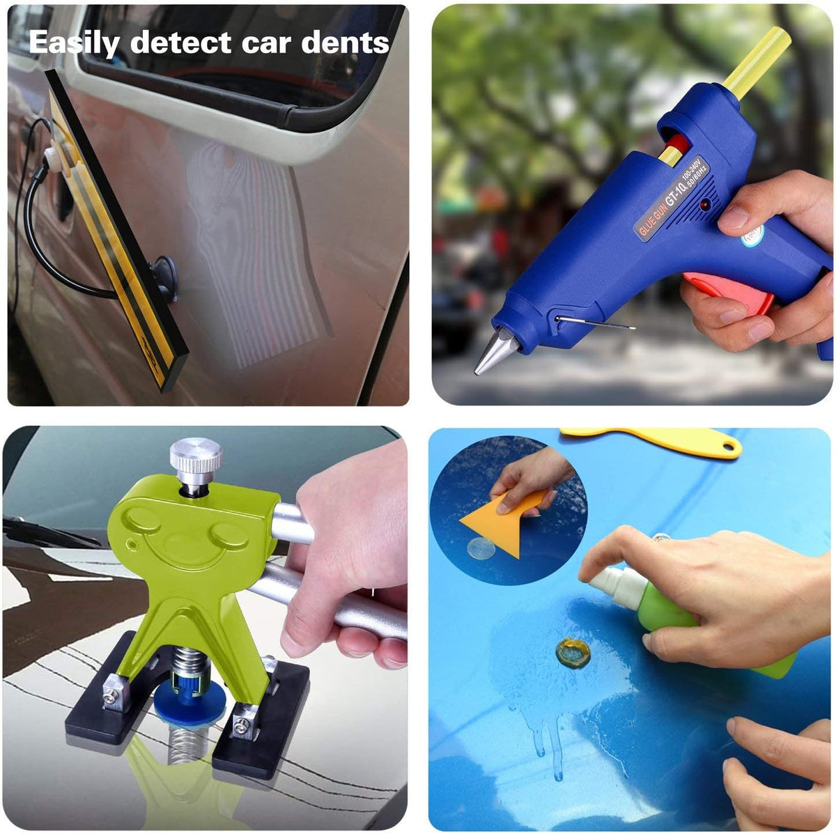 Paintless Dent Removal Tools Auto Dent Repair Kit Puller Sets N353