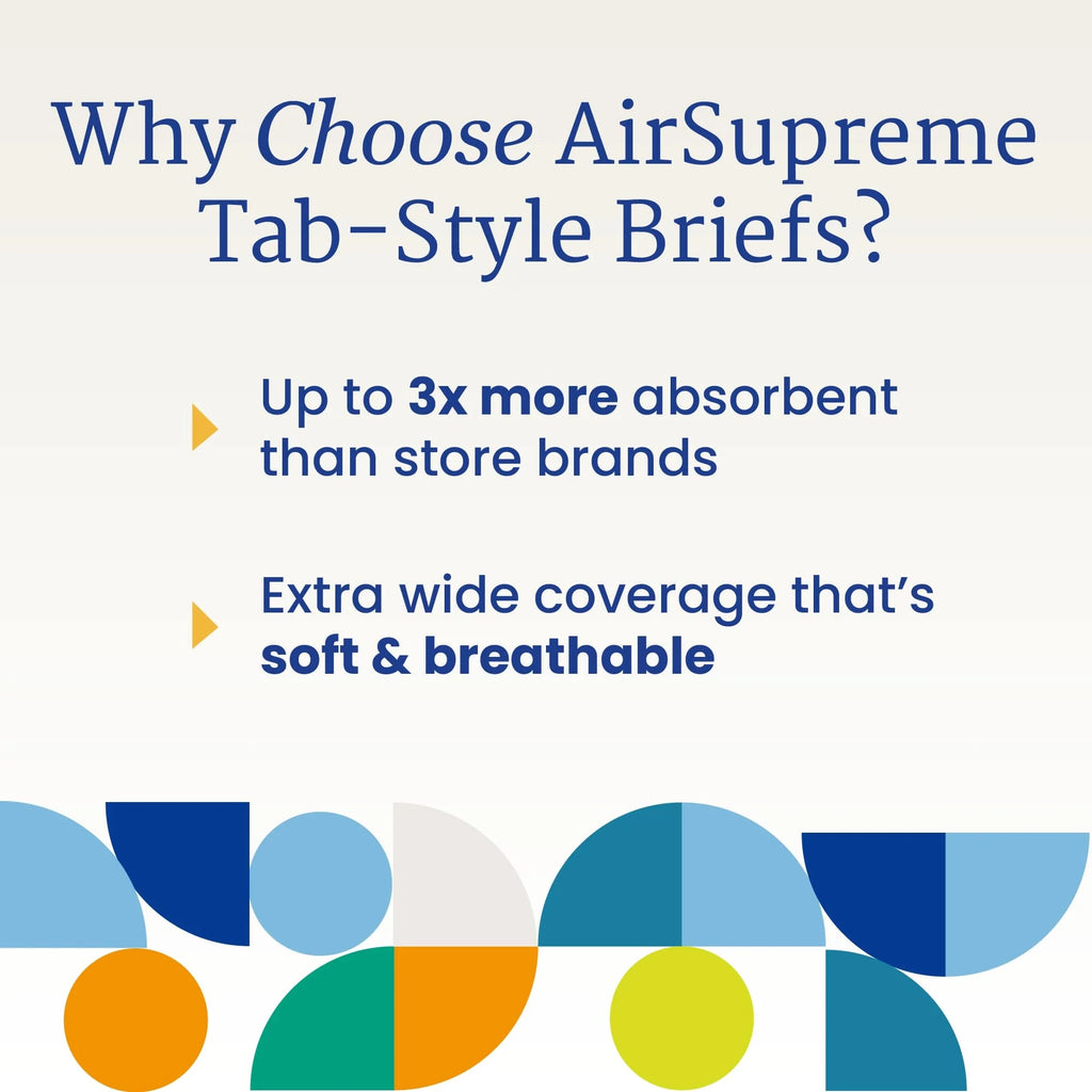 AirSupreme Tab-Style Briefs, Medium, Case/60 I745