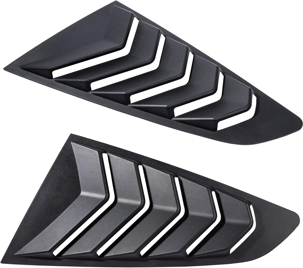 Matte Black Window Louvers for Ford Mustang 2015-2020 K2790