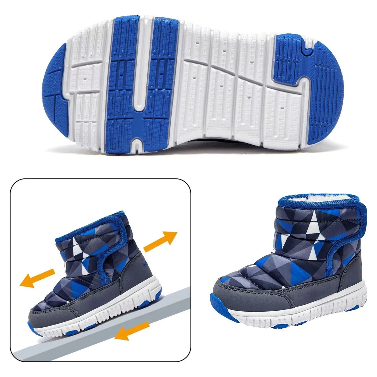 Waterproof Slip Resistant Toddler Snow Boots S50481