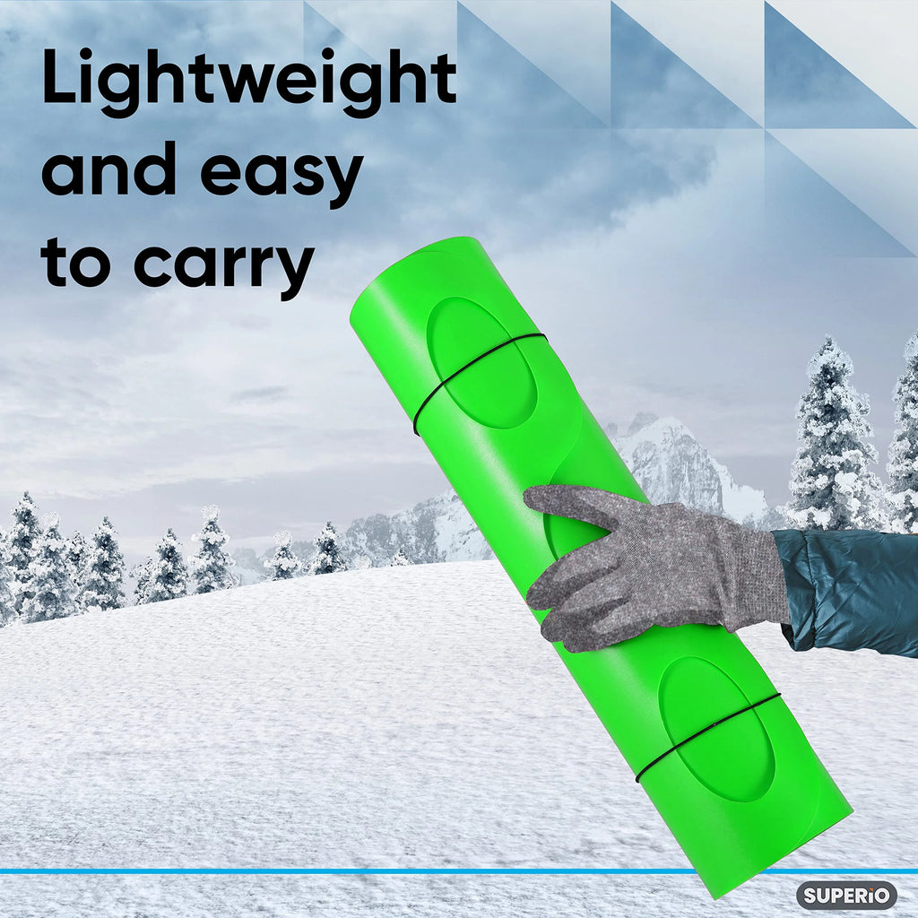 3 Pack Green Kids Snow Sled C368
