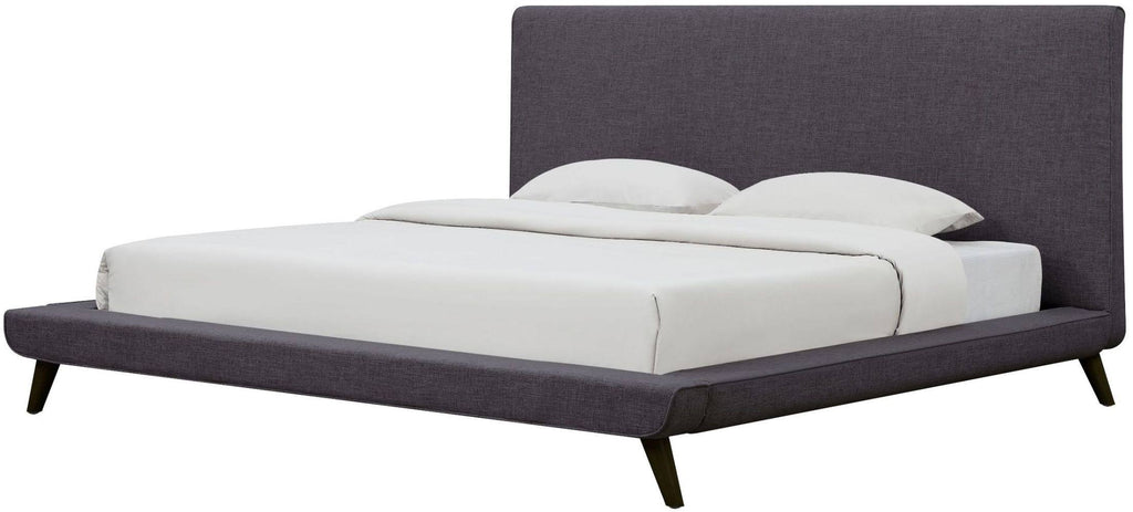Grey Linen Full Bed U9318