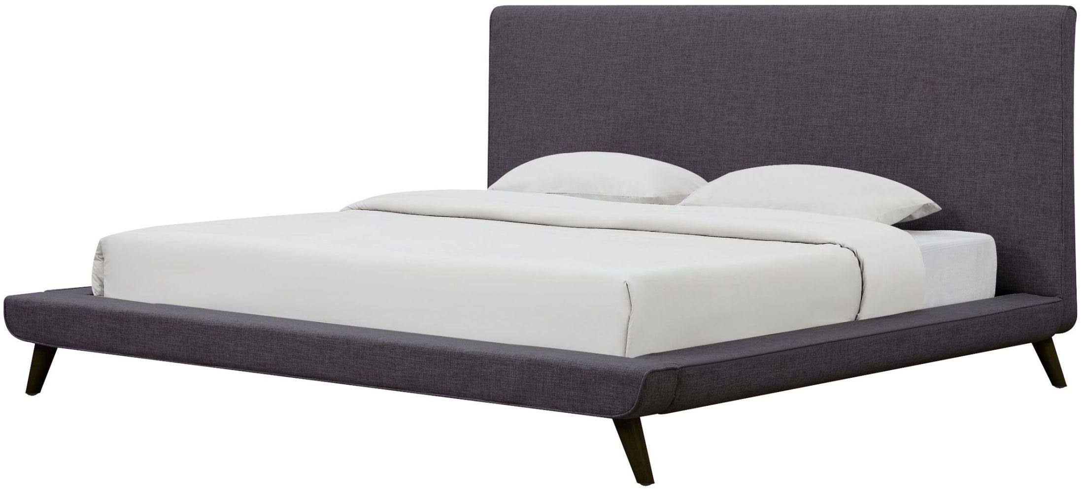 Grey Linen Full Bed U9318