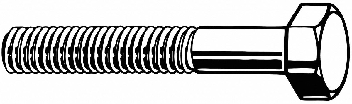 Hex Head Cap Screw, 4 1/2 in Fastener Length, 18-8 Stainless Steel, Pk 20 S820012