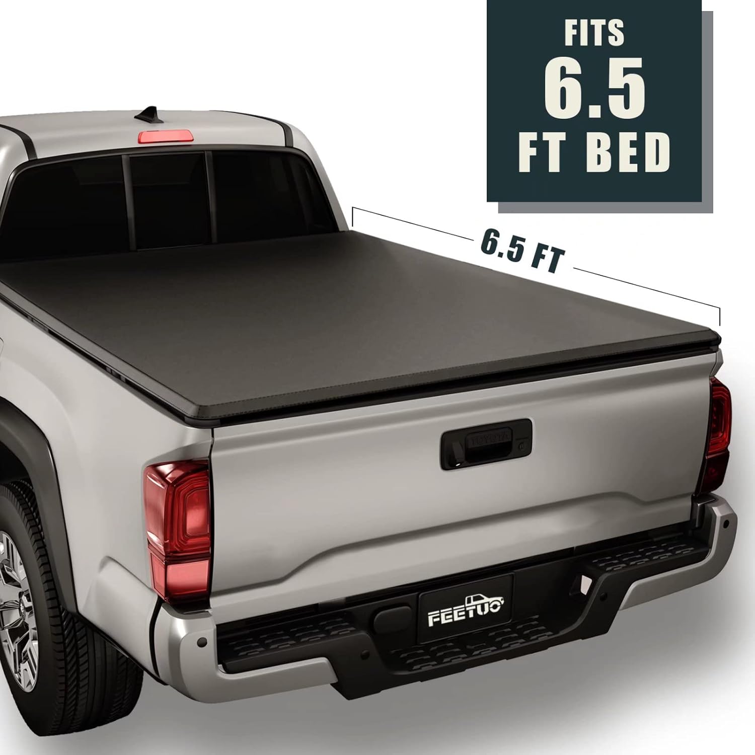 Soft Roll-Up Tonneau Cover Truck Bed 6.5FT O988