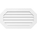 PVC Horizontal Elongated Octagon Gable Vent D589230
