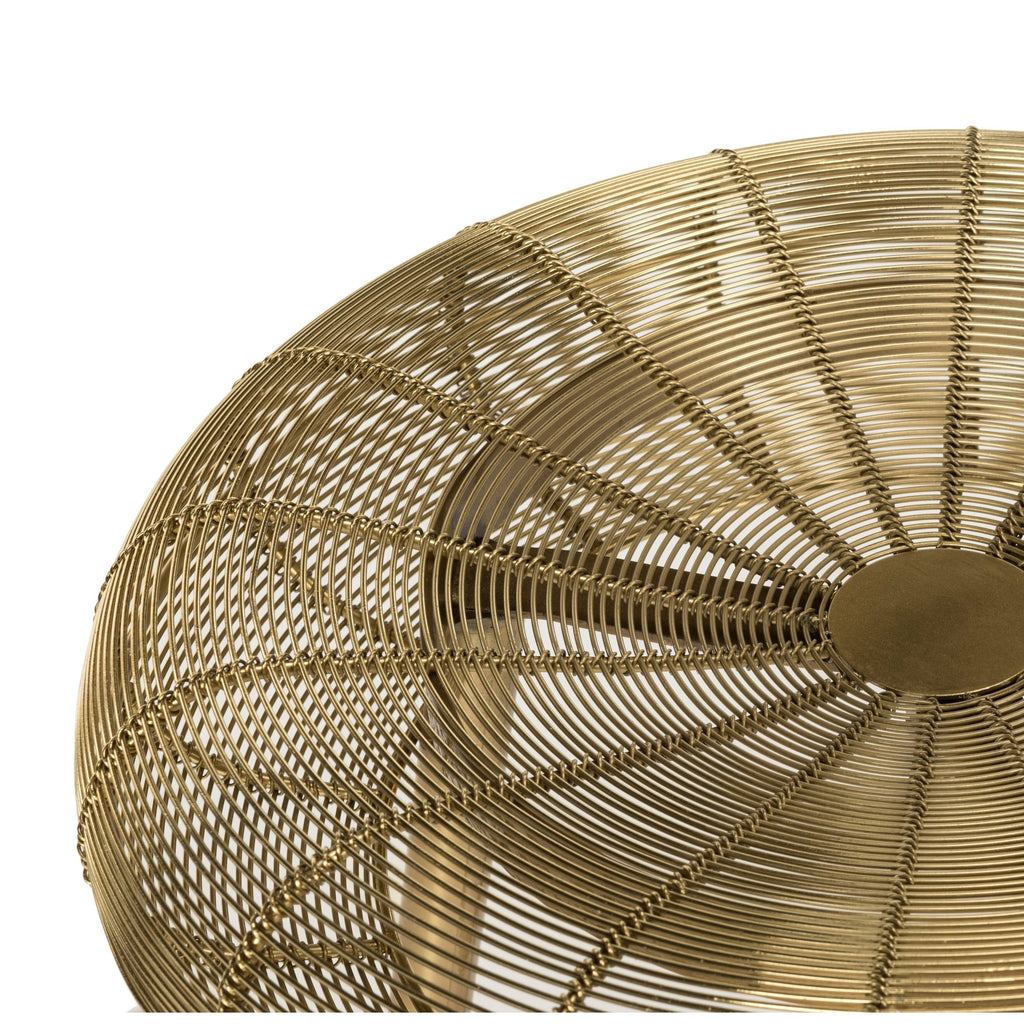 Gold Wire Weaved Counter Stool K94555