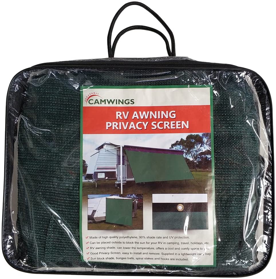 RV Awning Privacy Screen Shade Panel Kit, Dark Green S23148
