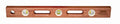 Mahogany Carpenter Level with 45-Degree Vial, 4 Vials, 24-inch H4544