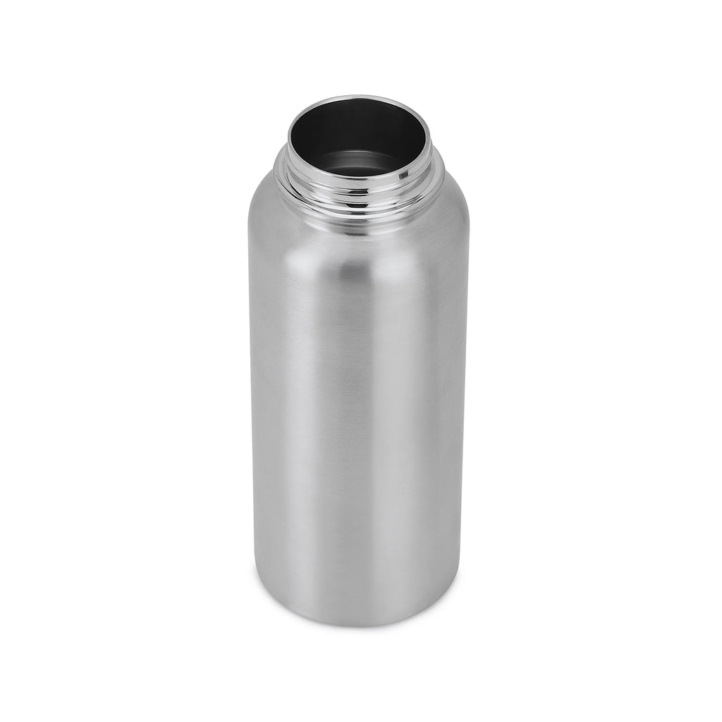 Silver 32 oz Vacuum-Insulated Water Bottle with 2 Lids W455189