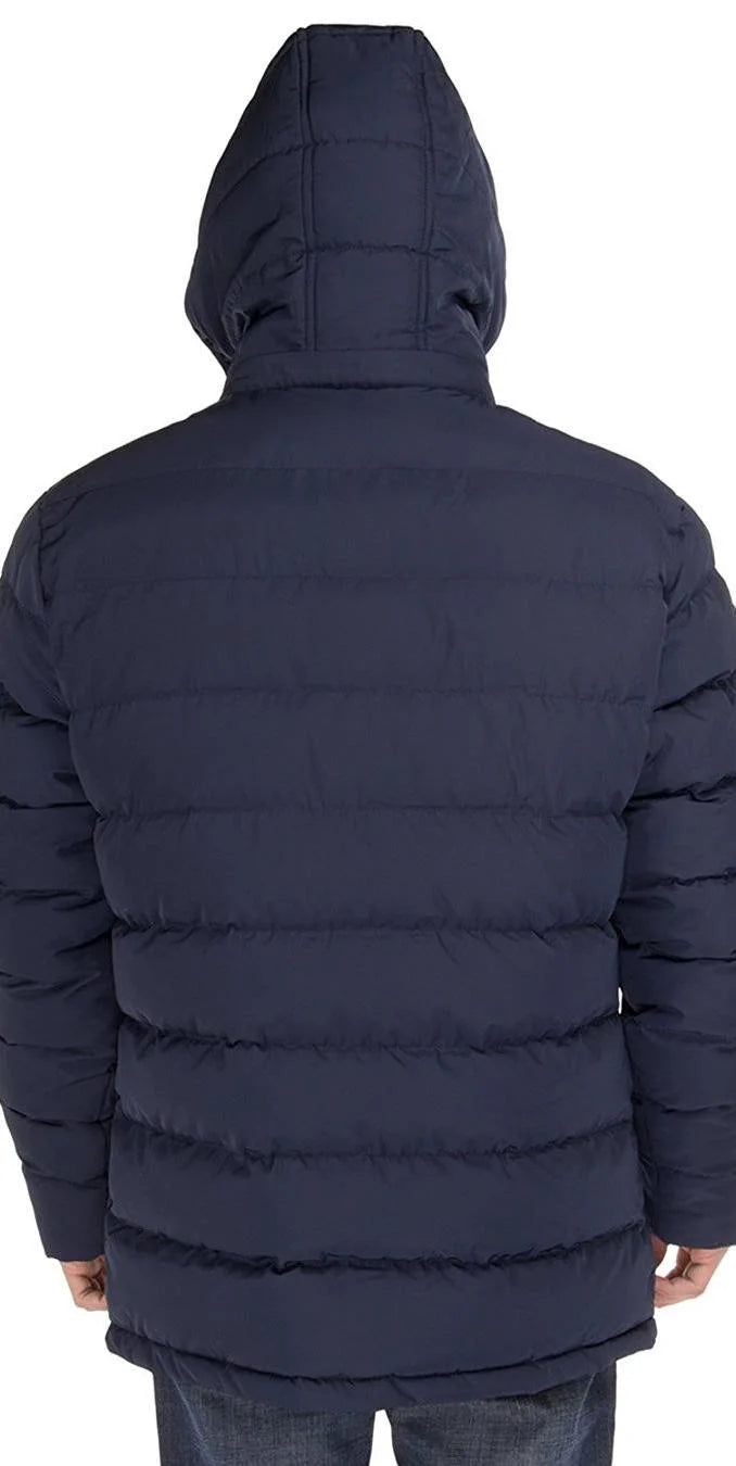 Navy Blue Thermal Padded Down Coat G597