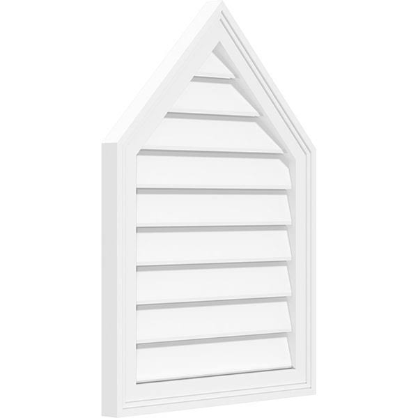 Peaked Top Surface Mount PVC Gable Vent M969