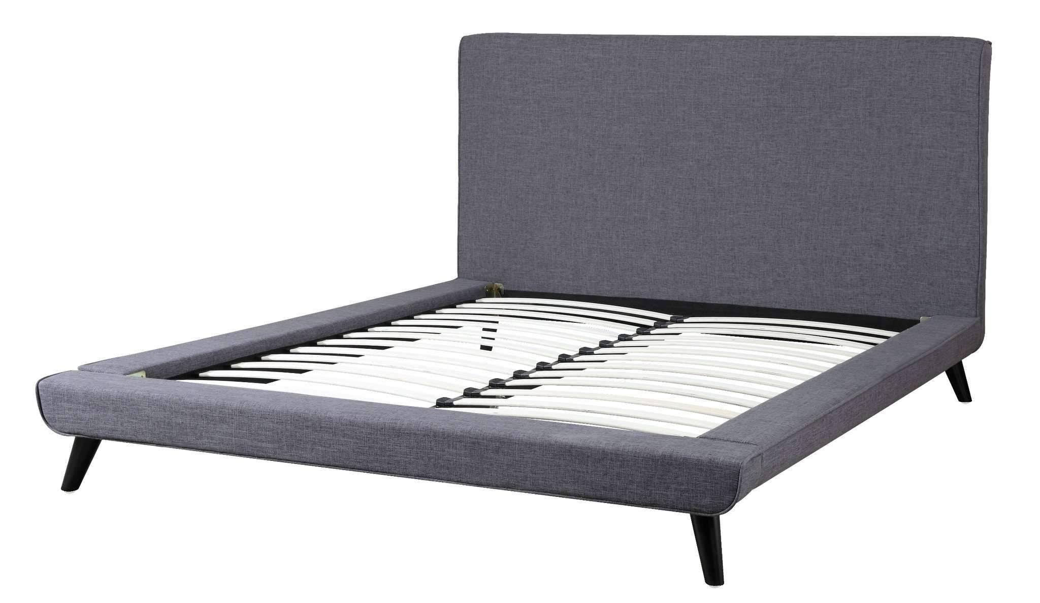 Grey Linen Full Bed U9318