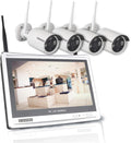 2K 3MP 8 Channel Wireless IP Security Cameras System with 12 Inch Monitor X93524