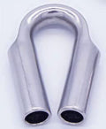 316 Stainless Steel Wire Rope Tube Thimble (14mm, 100-Pack) X5954
