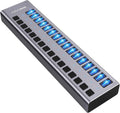 16 Ports USB 3.0 Powered Hub with Individual On/Off Switches and Power Adapter, Pack of 2 X48258