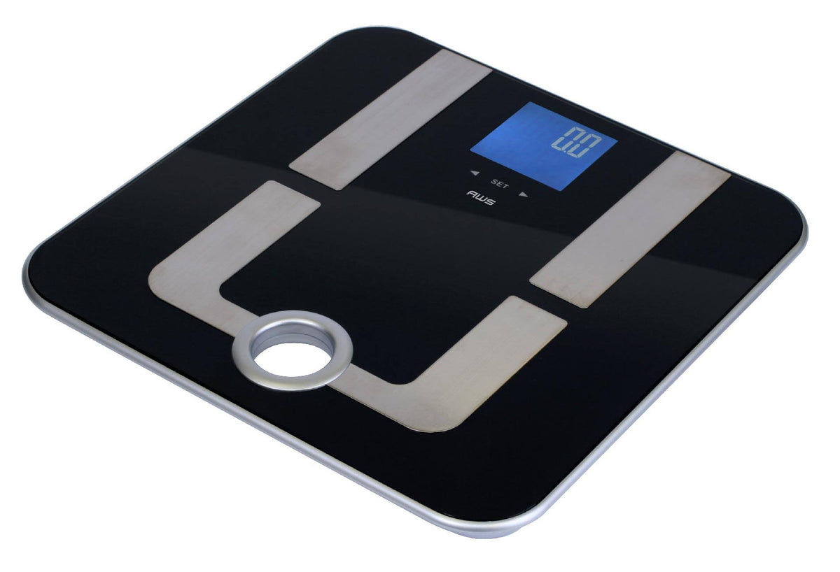 Stainless Steel Black Glass Scale V83360