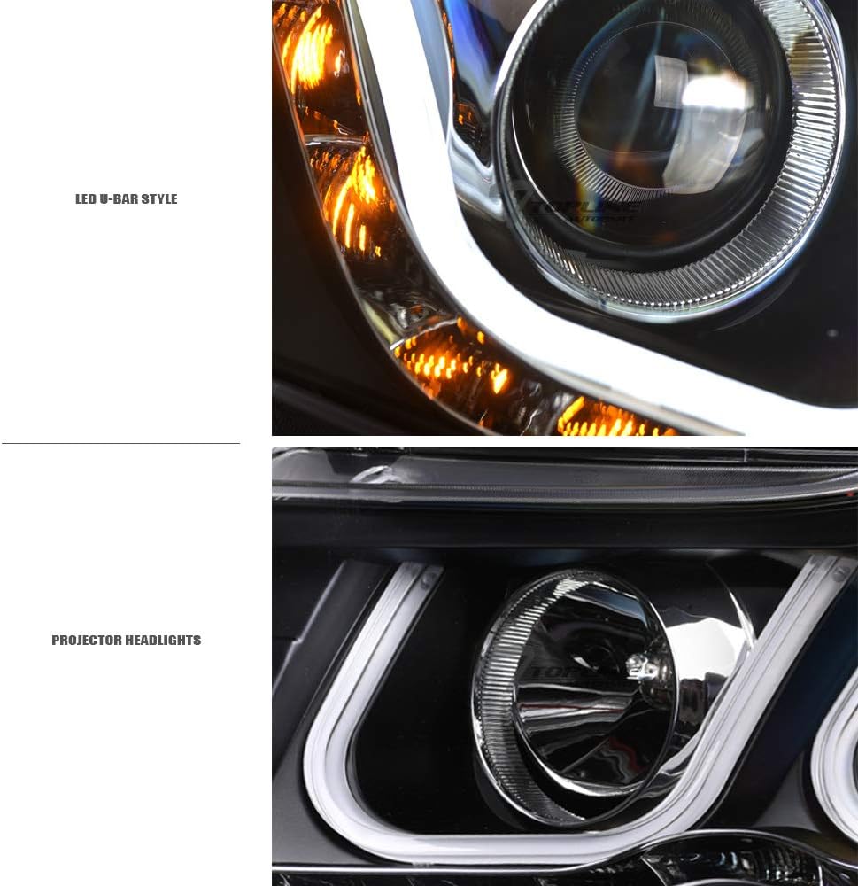Matte Black LED Projector Headlights For Chevy Cruze K115831