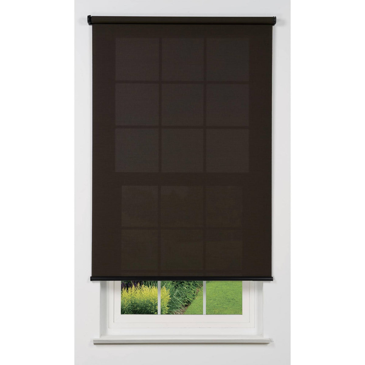 Cordless Solar Screen Roller Shade, Shadow 57 W x 78 H A945800