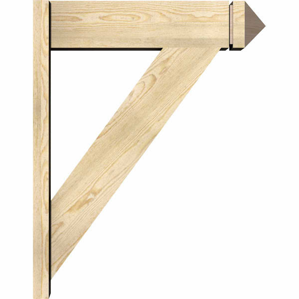 8x22W x 30x22D x 38x22H Traditional Rough Sawn Douglas Fir Outlooker M361