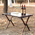 Torched Brown Folding Wood Picnic Table E5078