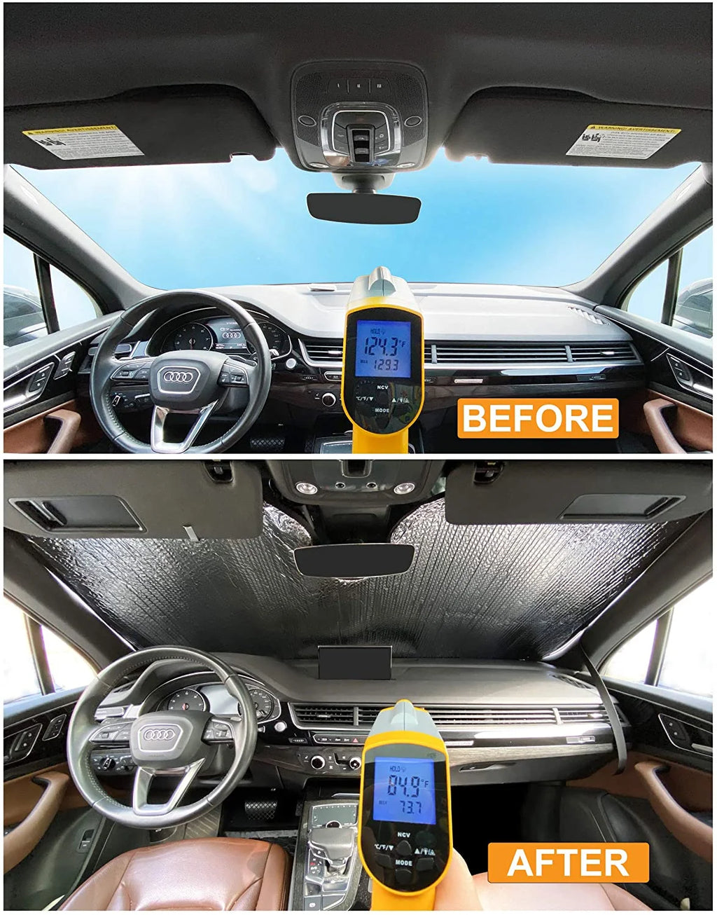 Front Windshield Sunshade for Nissan Frontier Crew Cab King Cab O5343