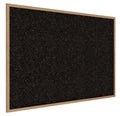48.5 in. x 96.5 in. Wood Frame Oak Finish Recycled Rubber Tackboard M893226