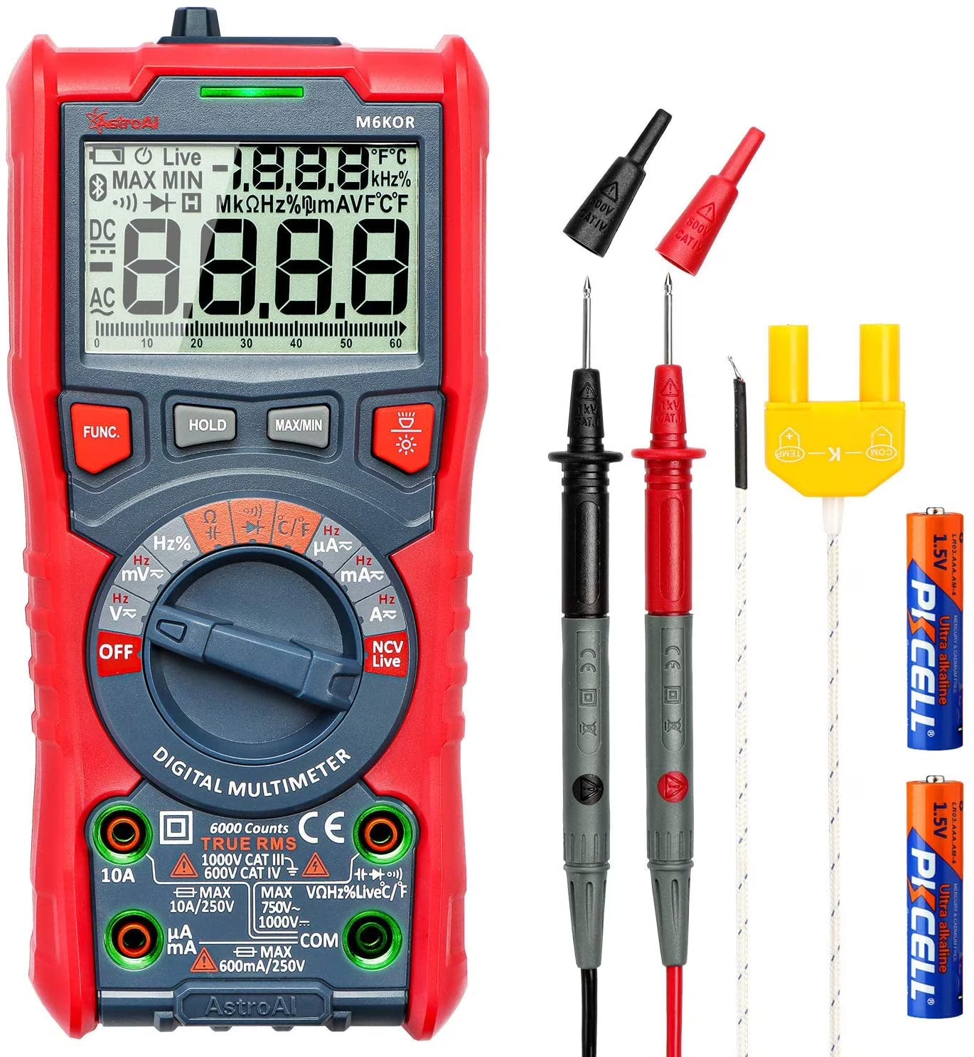 TRMS 6000 Counts Auto-Ranging Digital Multimeter H1851