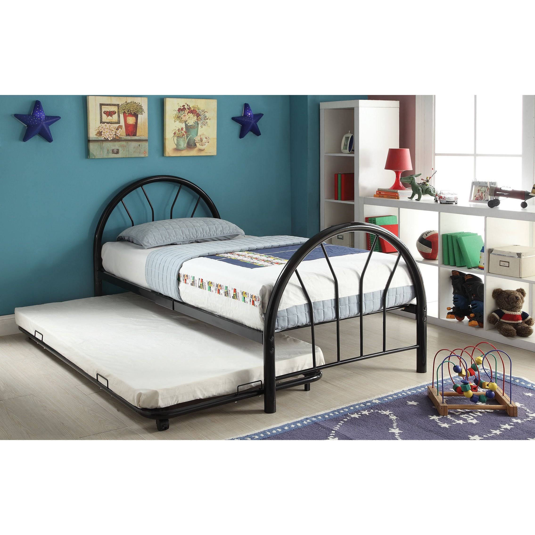 Twin Bed, Black U67125