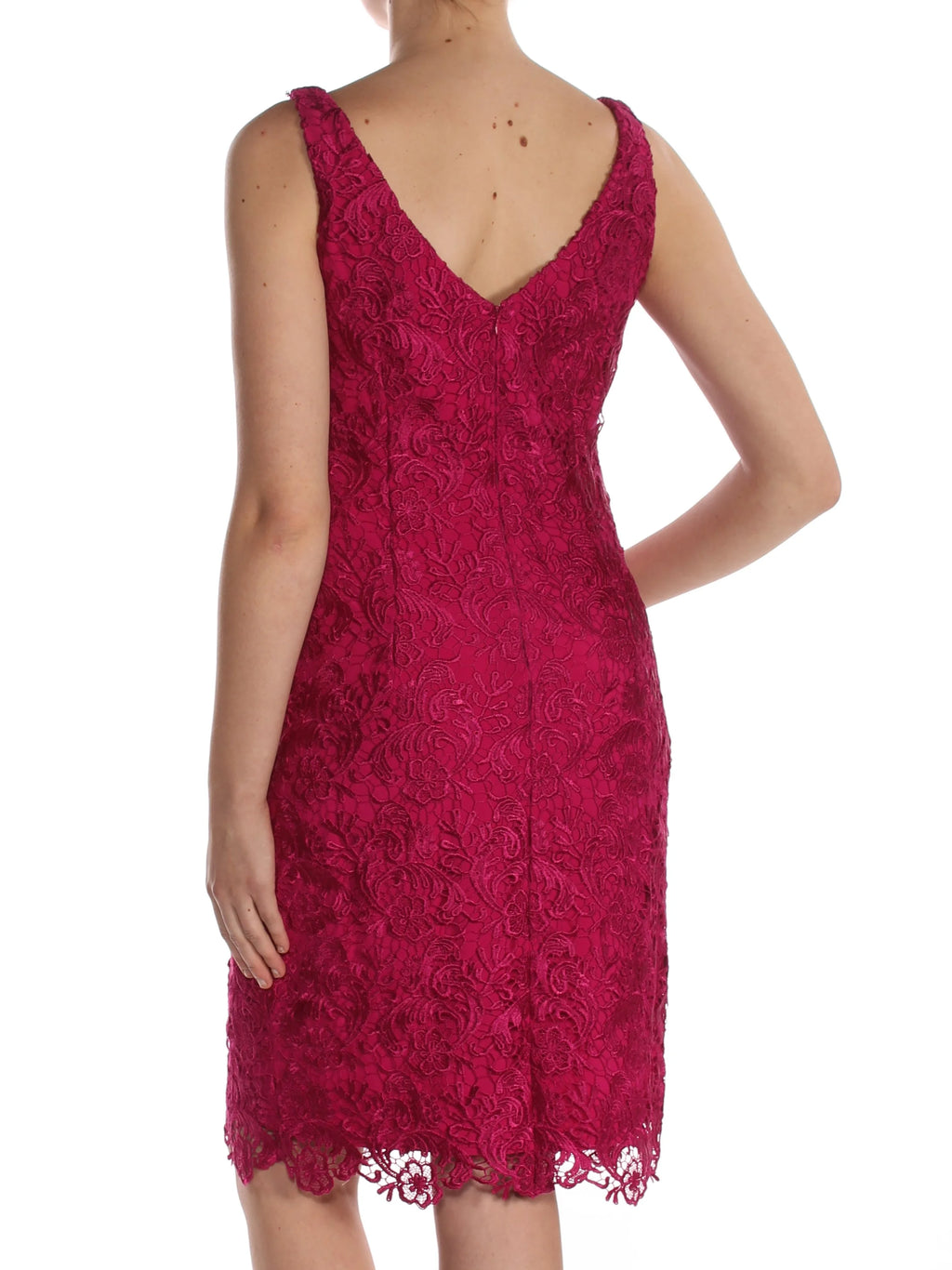 Pink Lace A-line Dress V7728