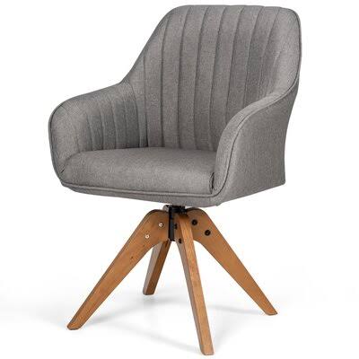 Swivel Armchair Gray Linen L26973