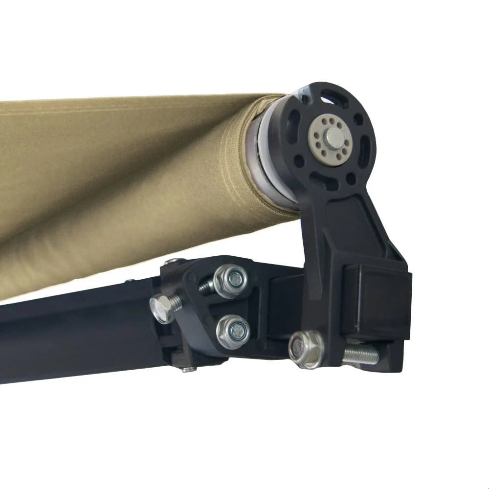 Ivory Motorized Retractable Patio Awning 10 x 8 Feet C7561